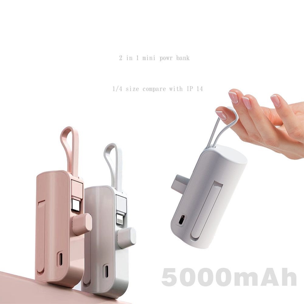 Mini Powerbank (Couleur blanche)